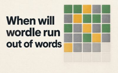 When Will Wordle Run Out of Words?